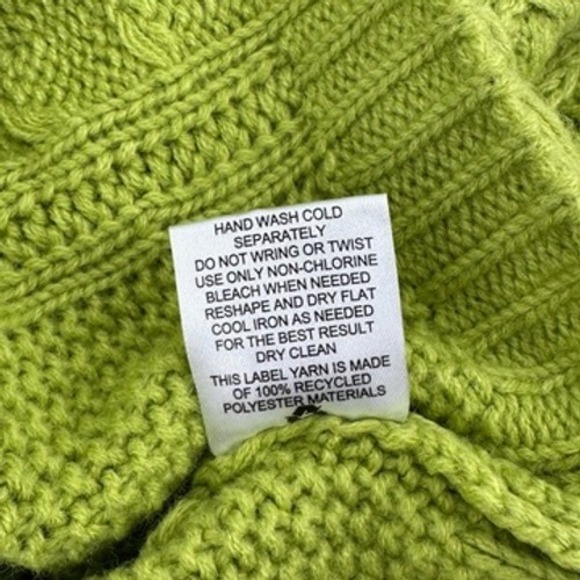 Hippie Rose‎ Green Cable Knit Crop Top Sweater Small Knitwear Pullover - Picture 8 of 8
